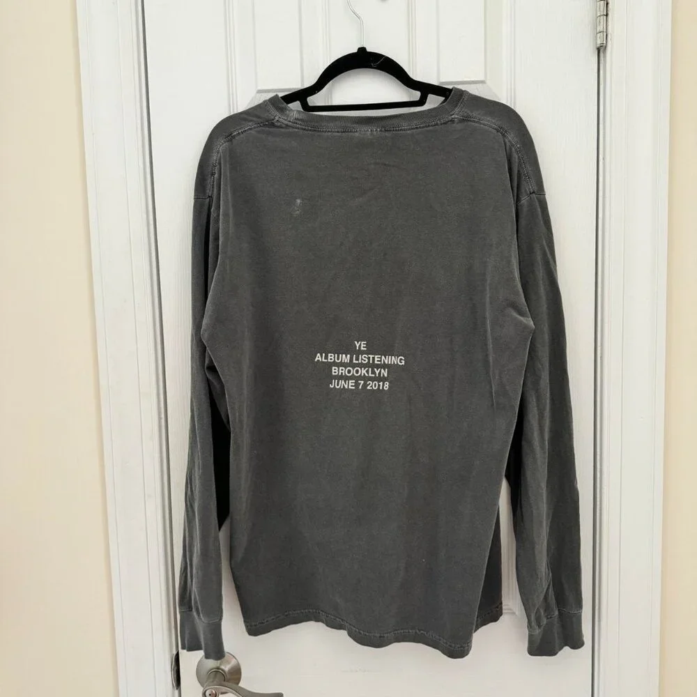 KANYE WEST “YE” ALBUM LISTENING PARTY LONG SLEEVE SHIRT - Picture 2 of 3